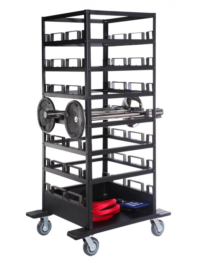 Compre Carrito de almacenamiento de 18 postes aquí | Flexibarriers.com